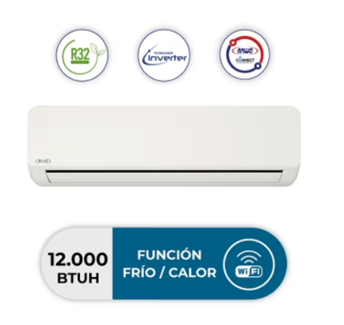Split Muro 12000 BTUH INVERTER R32 ECOFLOW ANWO