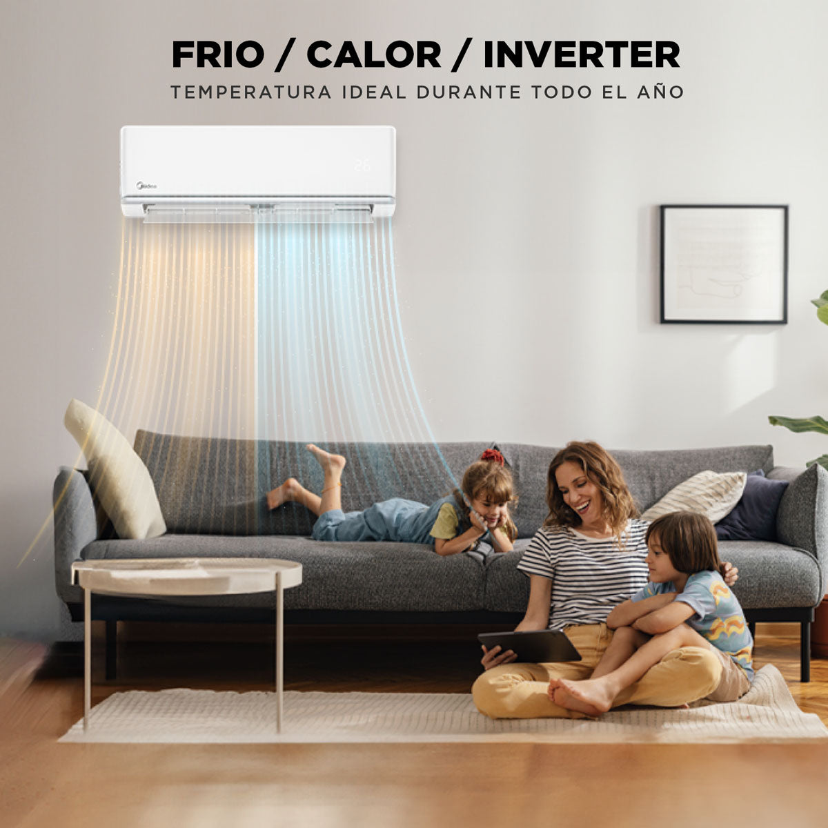 Split Muro 9000 BTUH INVERTER R410a XTREME DURA MIDEA