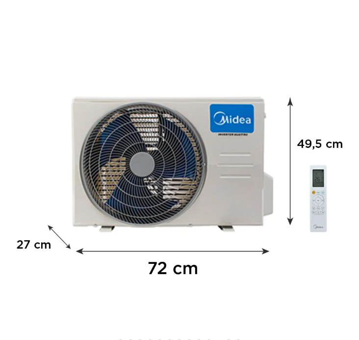 Split Muro 9000 BTUH INVERTER R410a XTREME DURA MIDEA