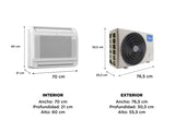 Split Consola 18000 BTUH INVERTER XTREME HEAT MIDEA