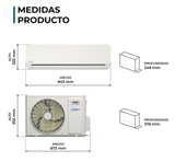 Split Muro 24000 BTUH INVERTER R32 ECOFLOW ANWO