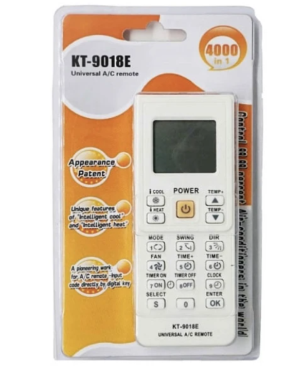 Control Remoto Universal Aire Acondicionado KT-9018E