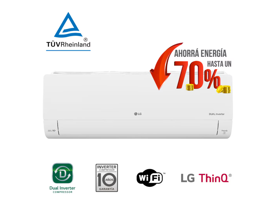Split Muro 24000 BTUH INVERTER DUAL COOL LG